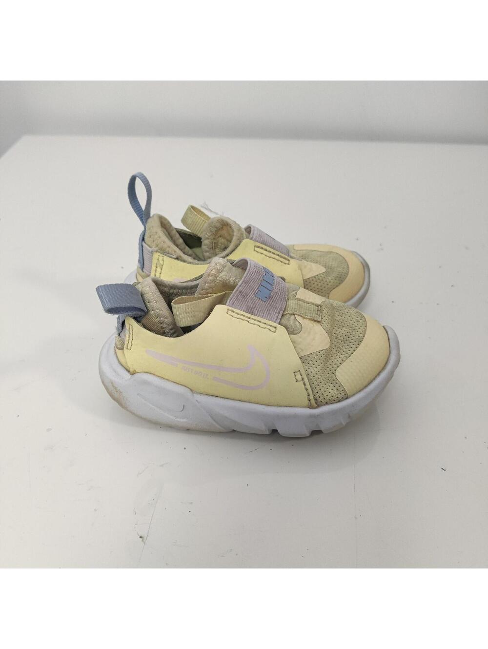 Nike Flex Runner 2 Toddler Shoes Yellow Beige Size 4C
